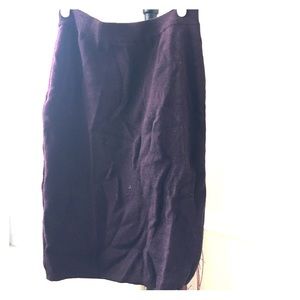 purple wool sweater skirt